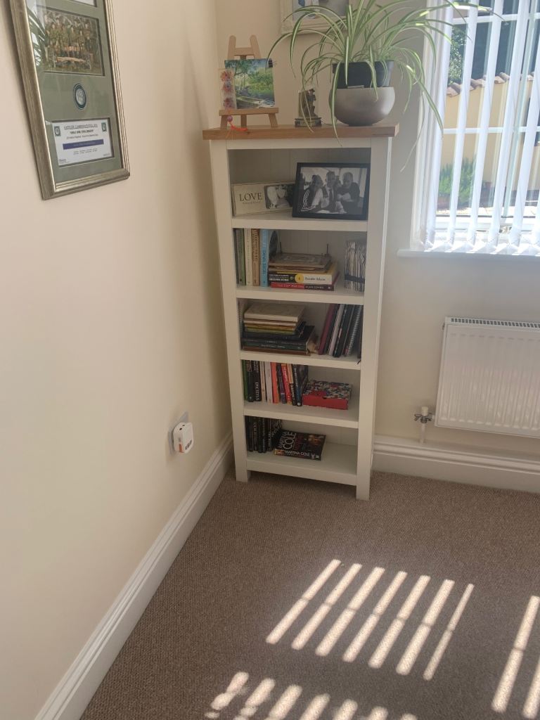 White Wooden Bookshelf  x 2 Good Condition