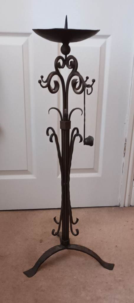 Tall pillar candle holder / stand / stick