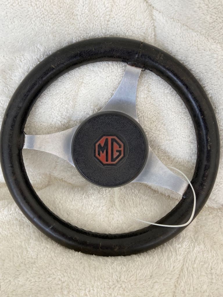 Vintage MG Steering Wheel 
