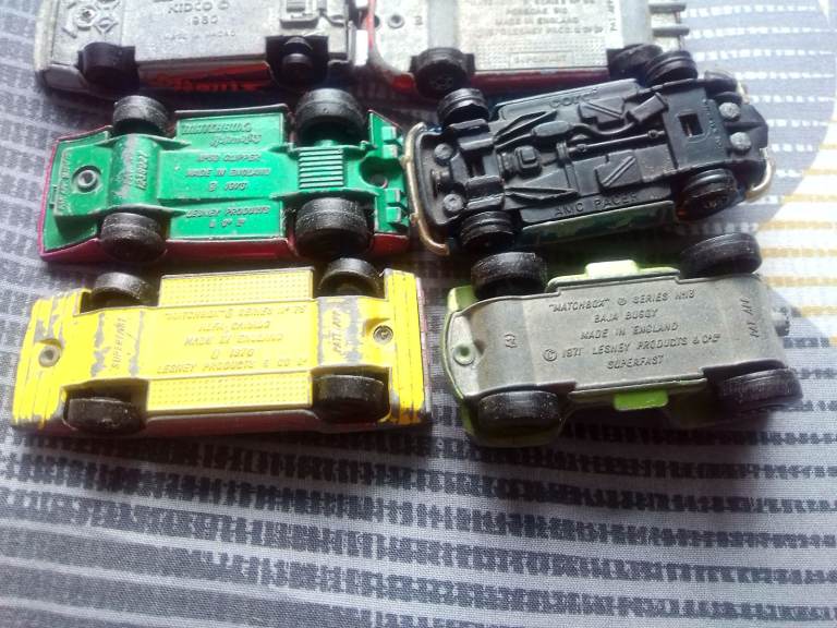 Vintage very collectable 6 stylish metal toy cars 