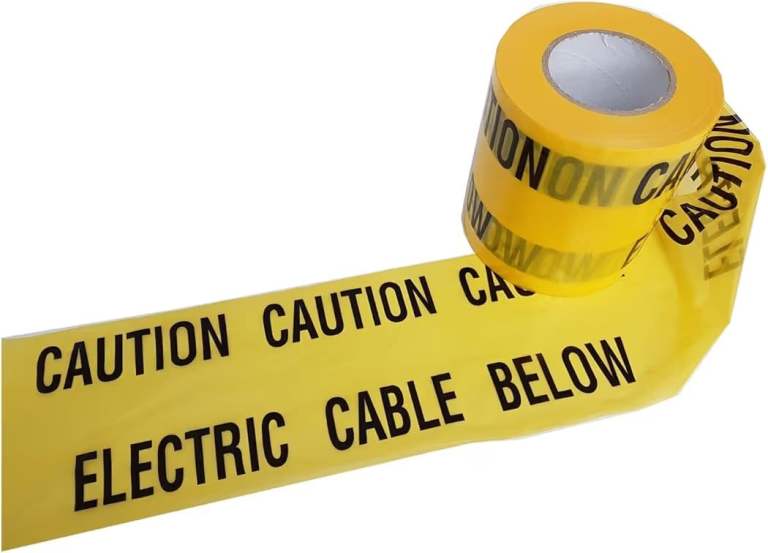 Caution Electric Cable Yellow Tape 