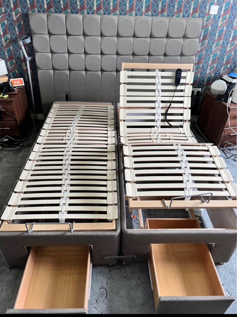 Luxury Adjustable Storage Bed Frame – Excellent Condition