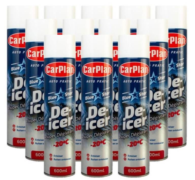 CarPlan Blue Star De-Icer 600ml Spray Cans - New