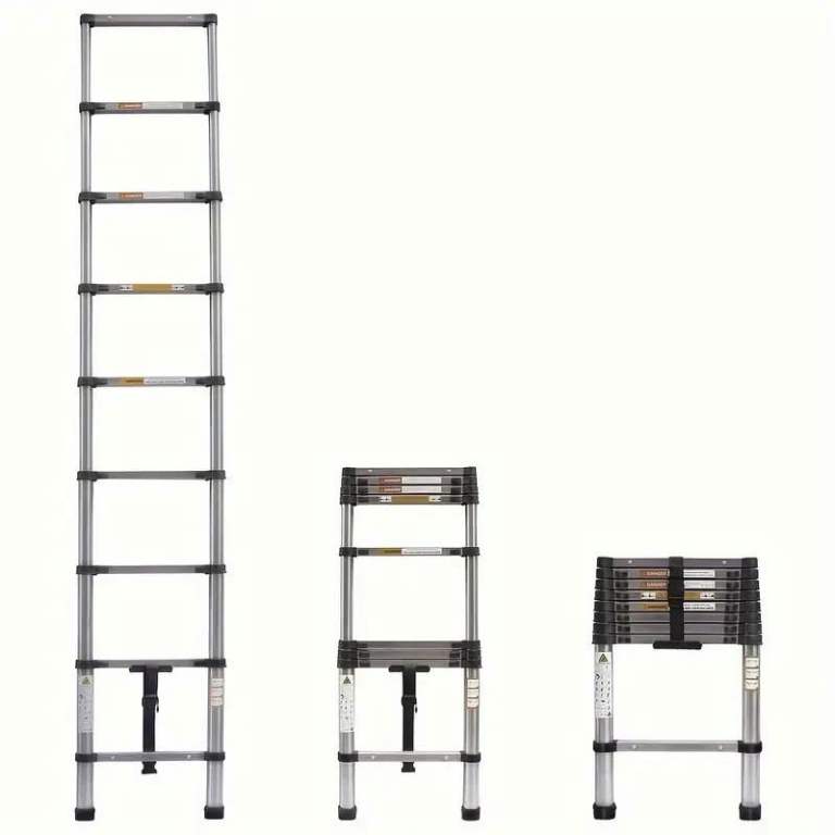 2.6M (8.5ft) Telescopic Steel/Aluminium Ladder - Used Like New - £55