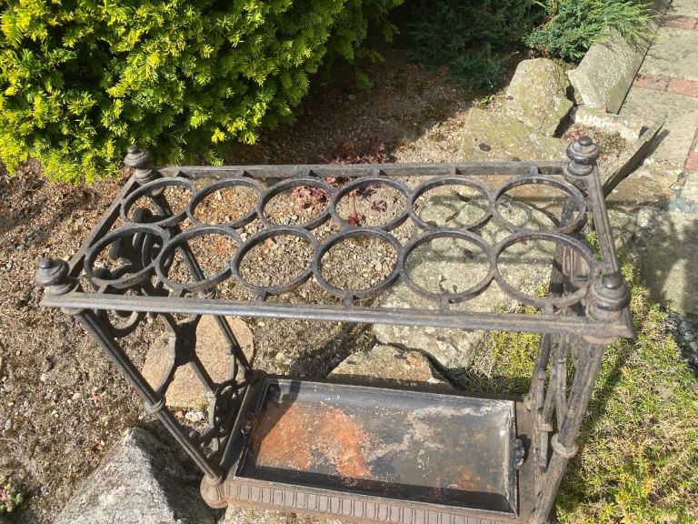 Coalbrookdale Umbrella / walking stick stand 1870’s -  hotel , club , business entrance, restaurant 