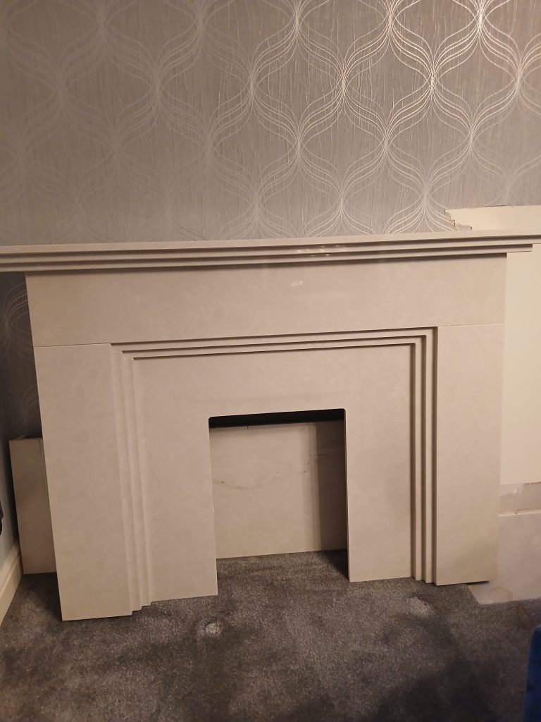 Free marble fireplace 