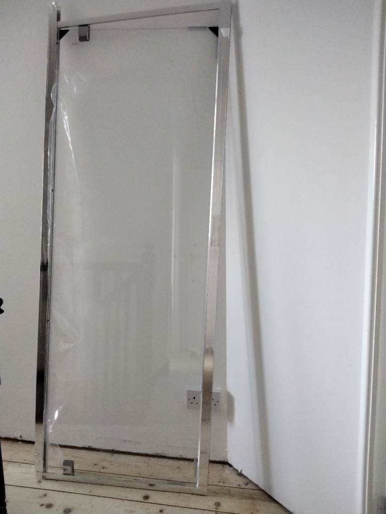New Shower Enclosure Door – Clear Glass, Chrome Frame