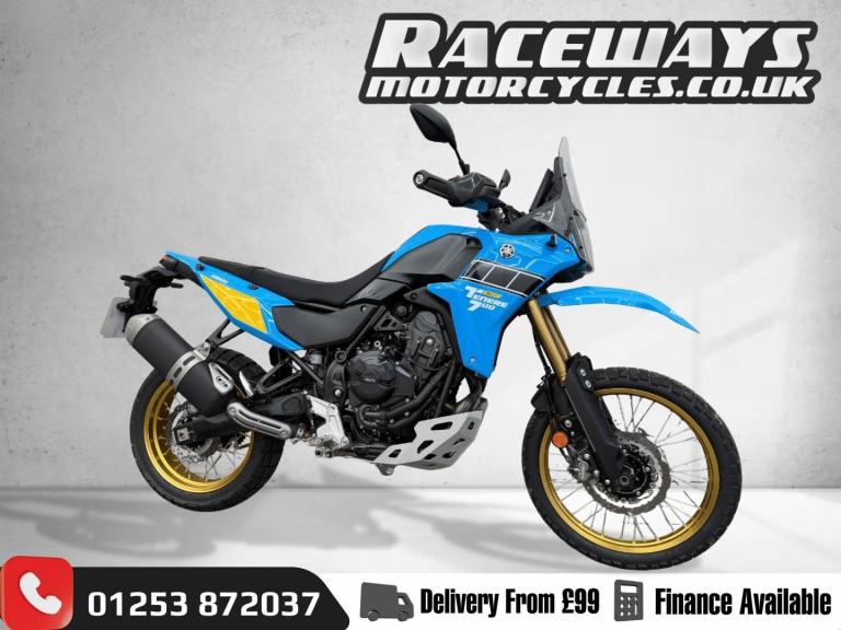 YAMAHA TENERE 700 RALLY 2025 25 REG 1,722 MILES BLUE USED MOTORCYCLE 689CC