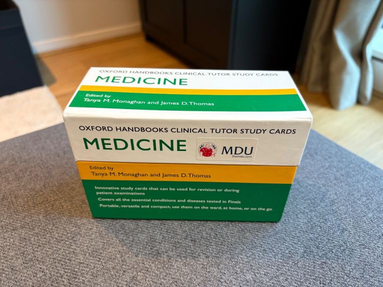 Oxford Handbooks Clinical Tutor Study Cards Medicine – As Good As New