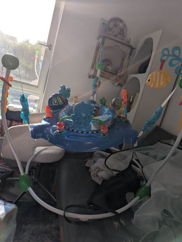 Baby Einstein Jumperoo Activity Centre - Blue Plastic, Great Condition