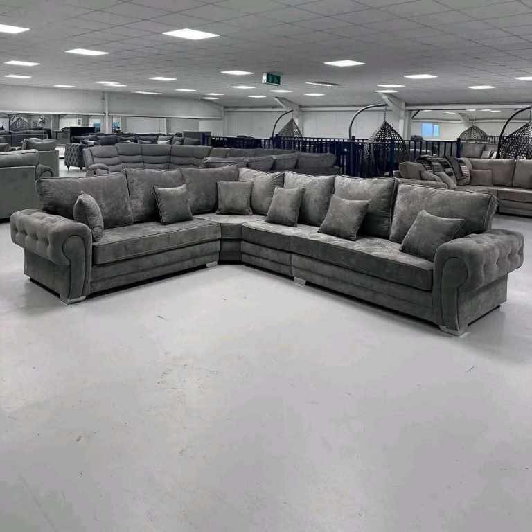 Brand New L Shaped Corner Sofa and 2 & 3 Seater Sofa Set - Free Delivery
