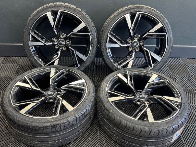 NEW 19” inch Rs Rs3 Rs4 S3 Alloys Wheels Audi A3 5x112 A4 A6 Tt Scirocco Caddy Vw golf r