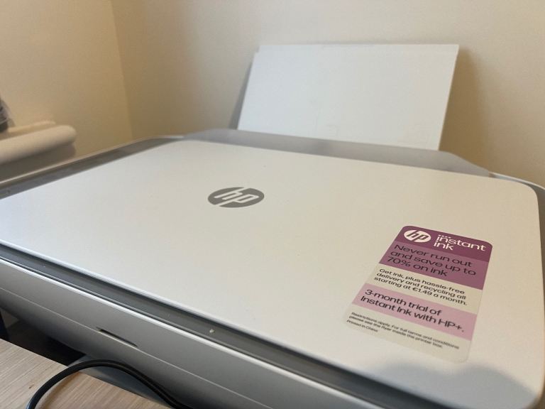 HP DeskJet 2820e All-in-One Printer – White, As Good As New