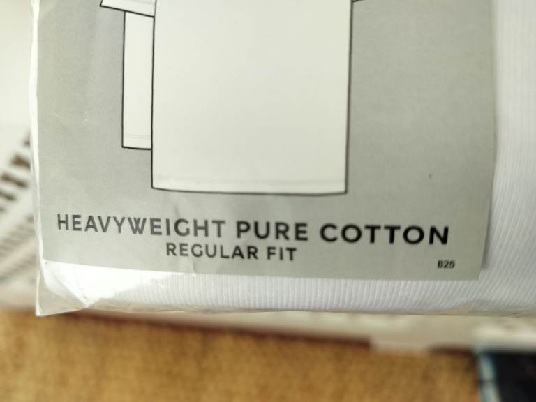 T-Shirt L M&S white brand new