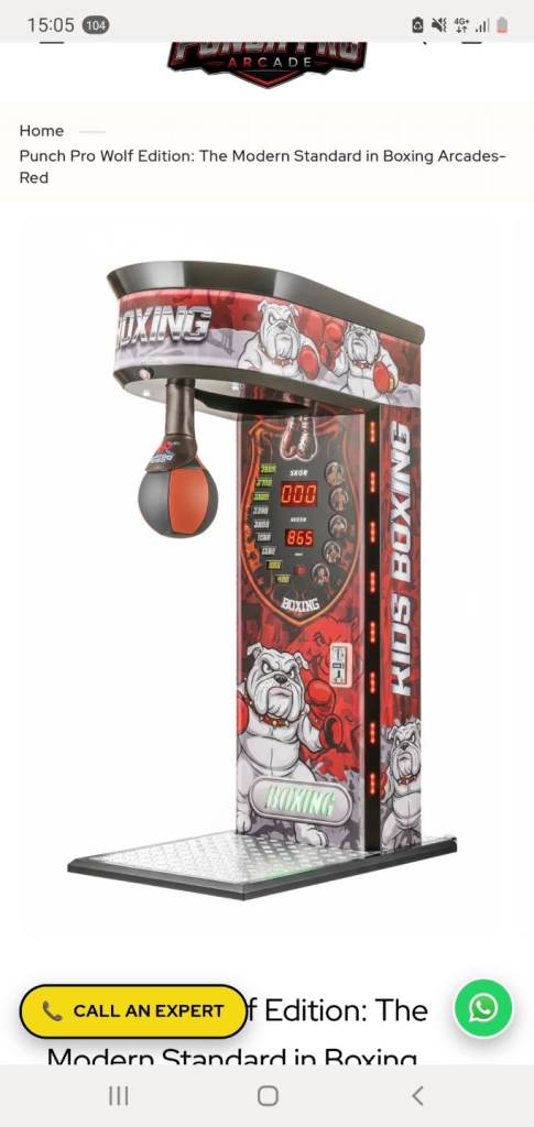 Seven Boxer/kicker Arcade Machine – Needs Repair
