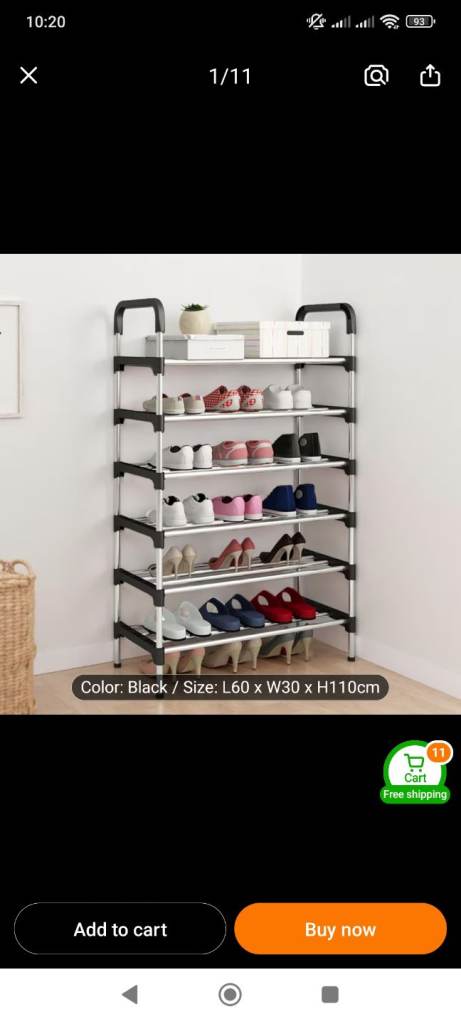 6 Tiers shoe rack 