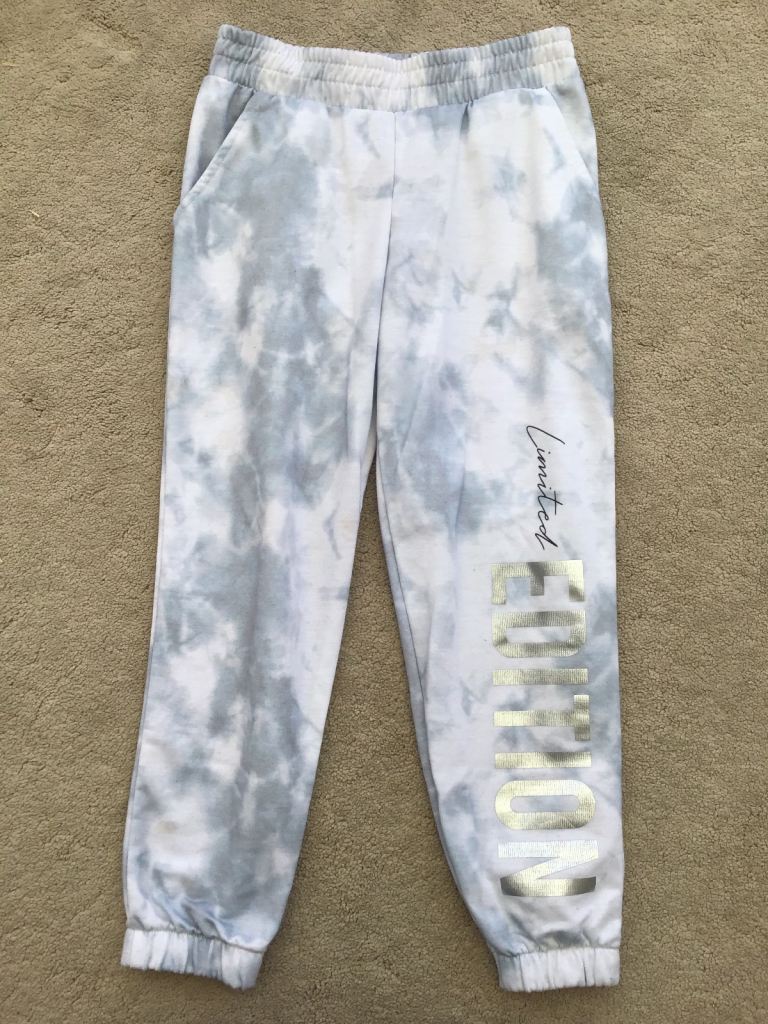 ‘Pep & Co’ Marble Grey Girls Loungewear Trousers, Ages 6-7 Years