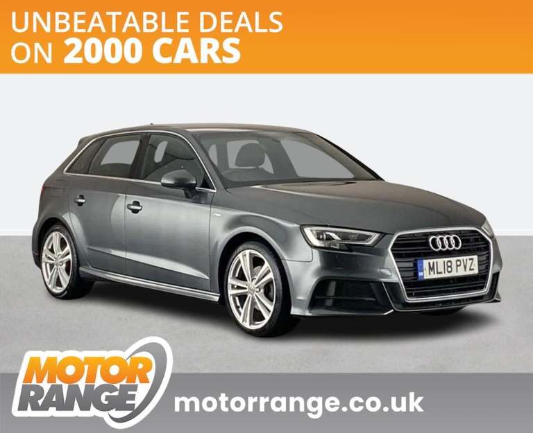 2018 Audi A3 1.5 TFSI S Line 5dr Hatchback Manual