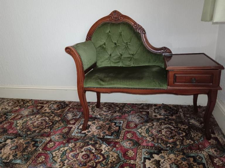 Vintage furniture telephone table seat