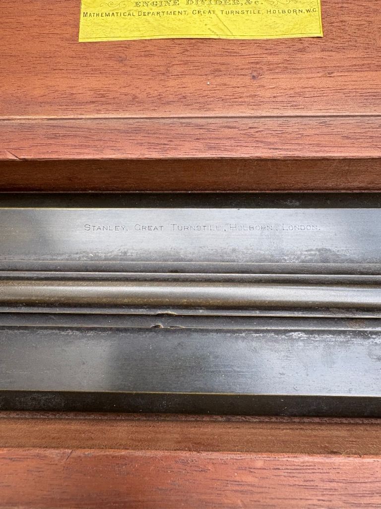 Stanley brass rolling ruler