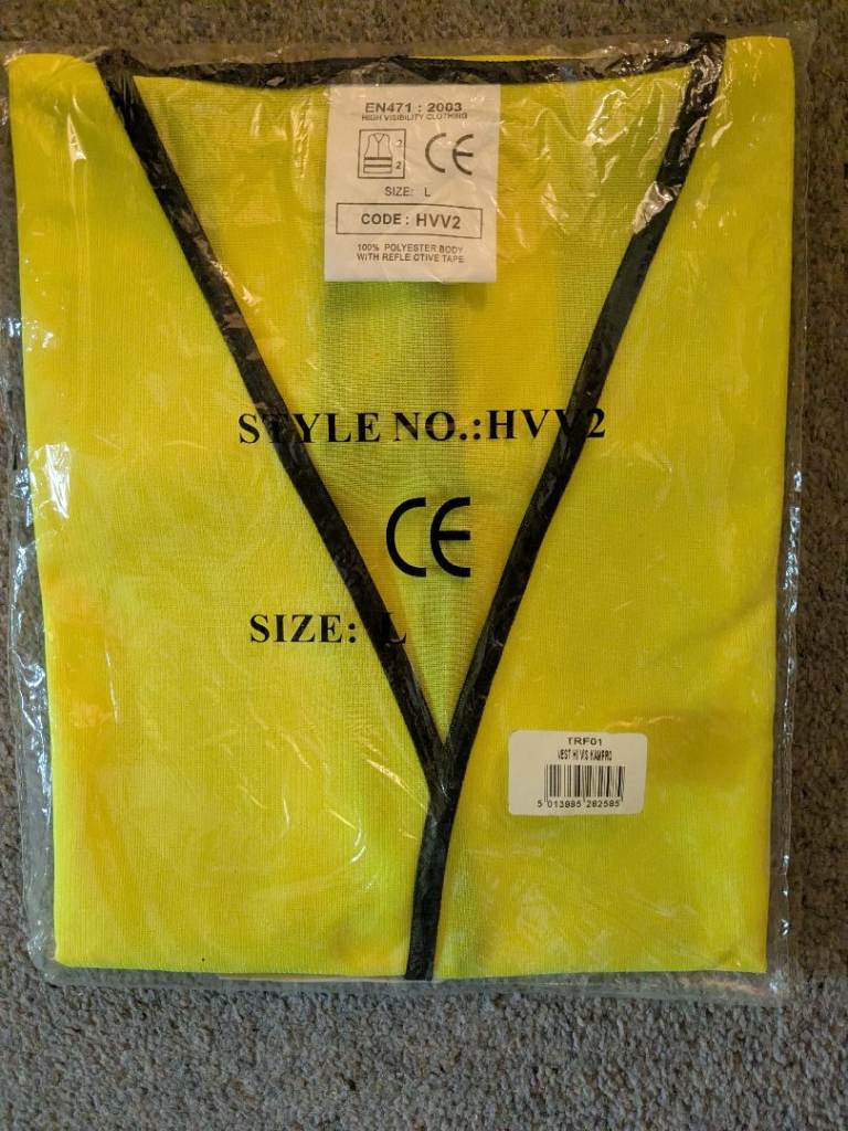 New High Visibility Vest - Yellow, Size L