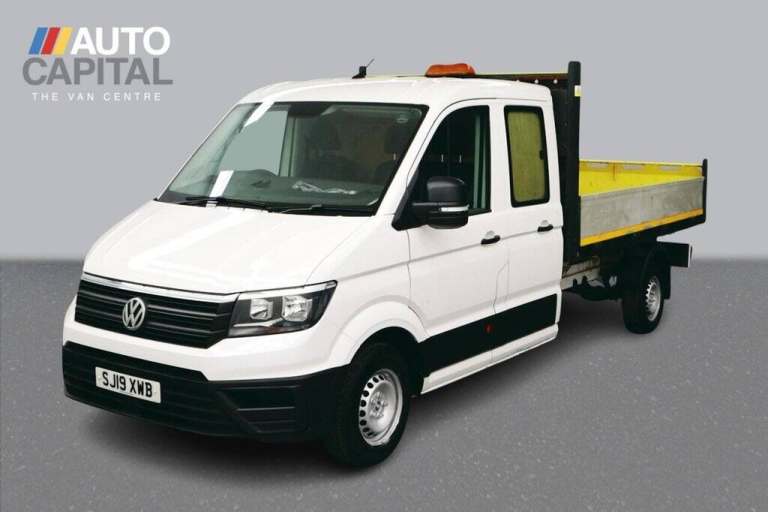 2019 Volkswagen Crafter 2.0 TDI CR35 Startline FWD 140 BHP Double Cab LWB (ETG) Tipper Euro 6 ULE...