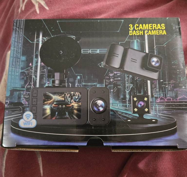 3 cameras dash cam