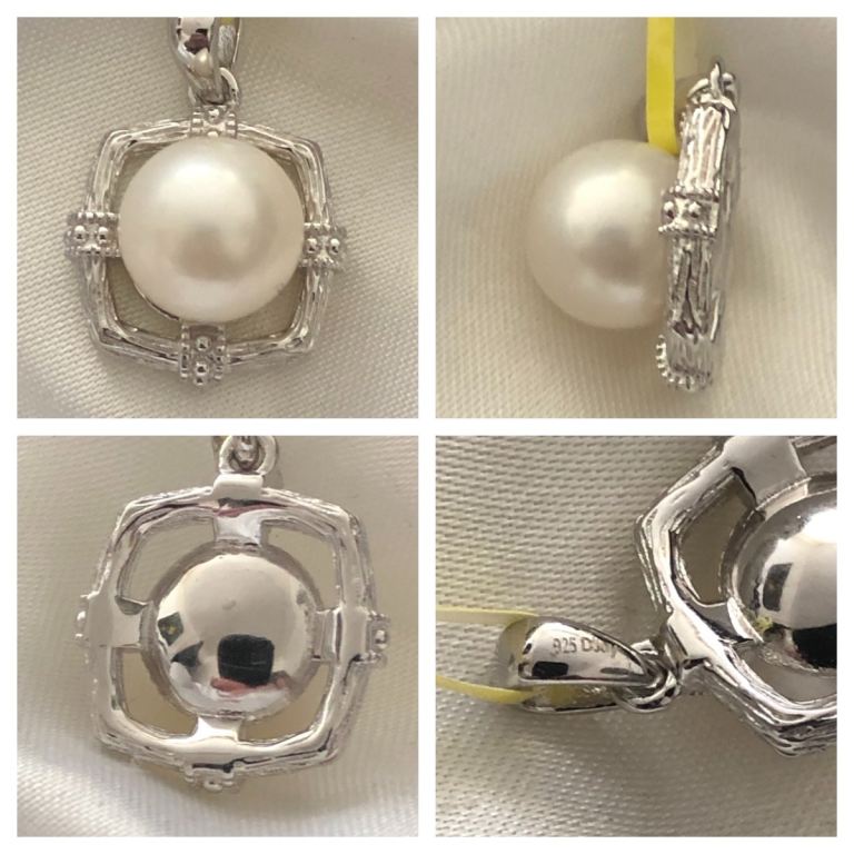    Edison Pearl Pendant Silver 925 brand new 