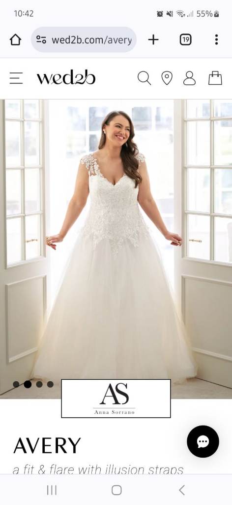 Anna sorrano wedding dress