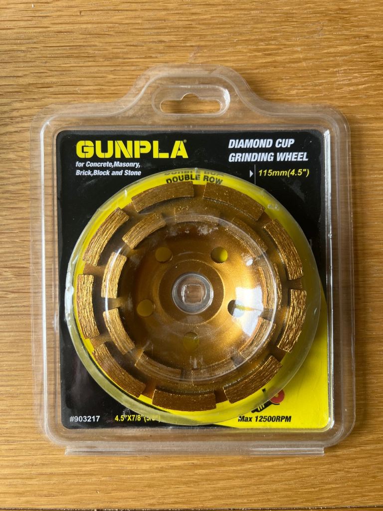 New GUNPLA Diamond Cup Grinding Wheel 115mm (4.5")