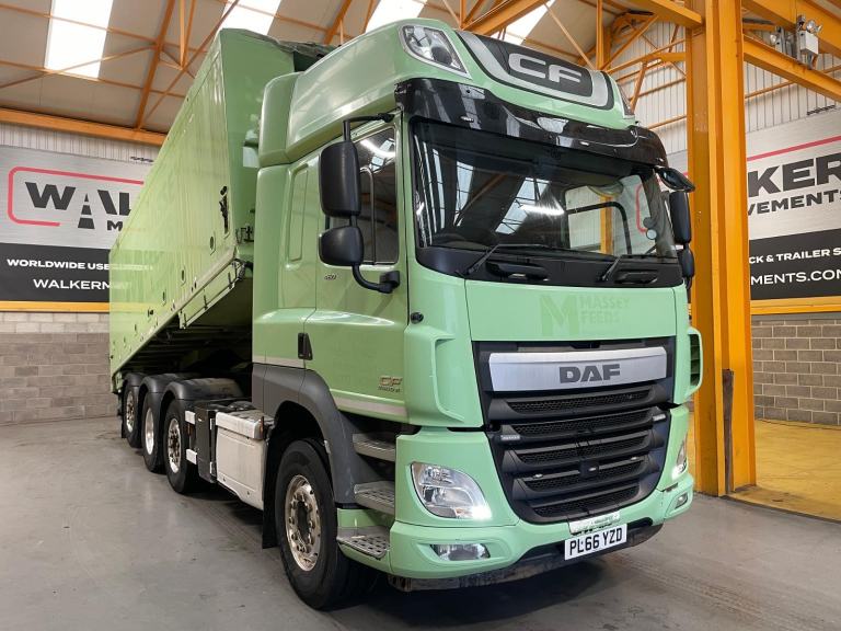 DAF CF480 8X2 TRIDEM ALUMINIUM BULK TIPPER/BLOWER - 2017 - PL66 YZD