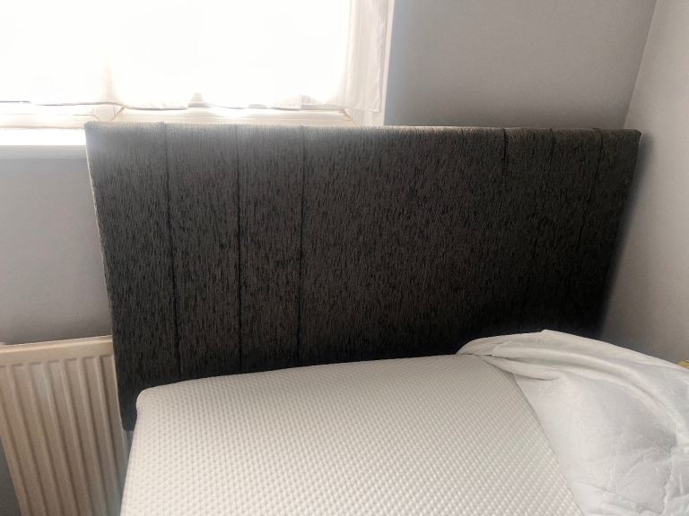 Almost new small  double bed with Emma mattress .  
