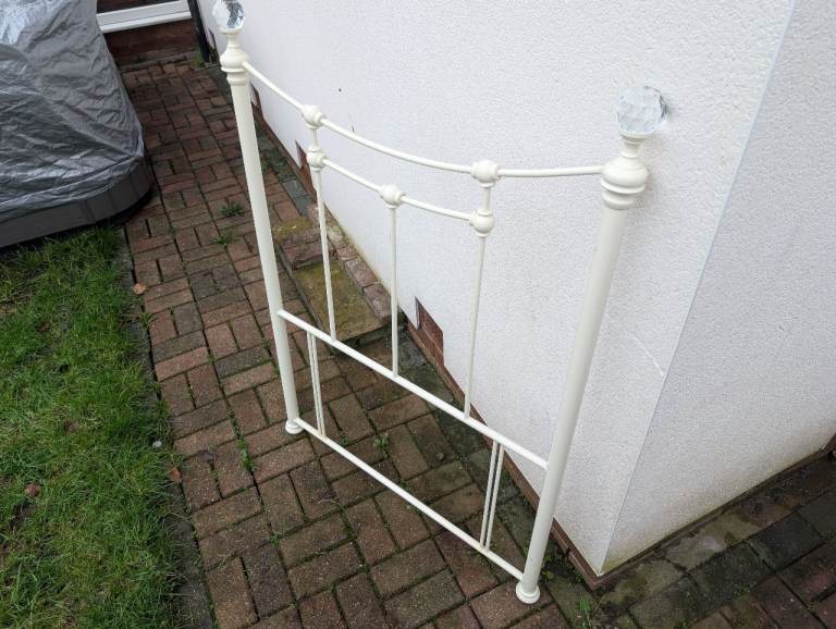 Cream Ornate Headboard for sale 