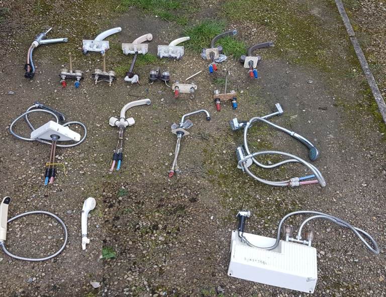 WHALE and other - various used mixer taps for camper caravan motorhome boat.