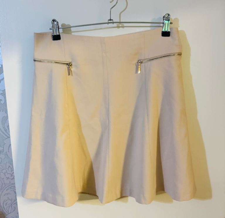 Reserved A-Line Zipped Side Pockets Skirt Size Uk 14