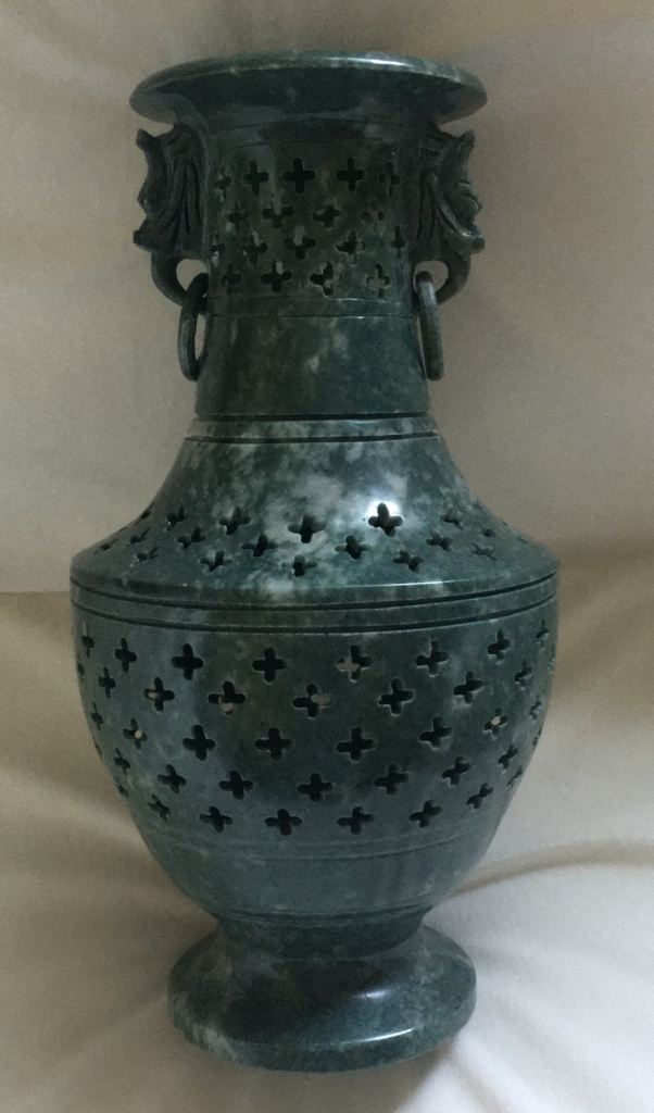 Vintage Chinese style Celadon Vase 
