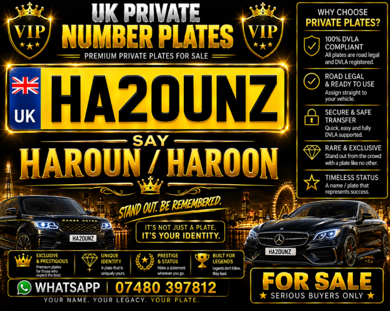 CHERISHED NUMBER PLATES – PERSONALISED PRIVATE REGISTRATIONS