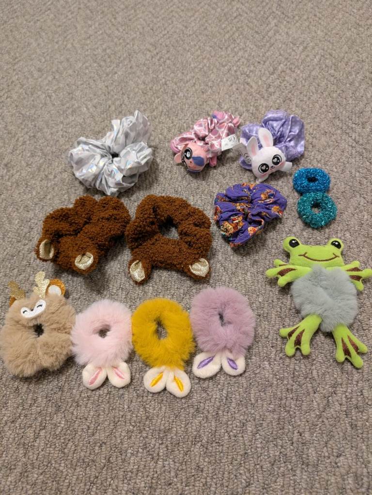 Bundle of Girl's scrunchies hair bubble Accessories