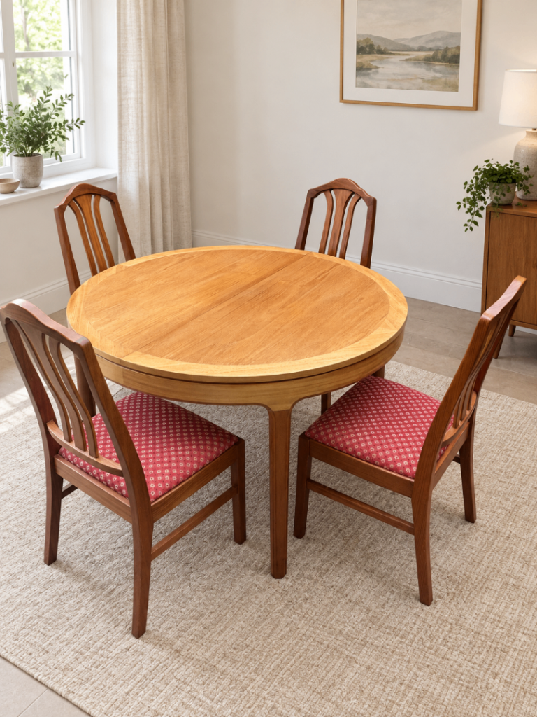 Immaculate mint condition Mid-Century 1960s Nathan Teak Circular...