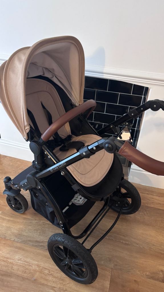 Baby Prams Pushchair Stroller – Beige, Good Condition