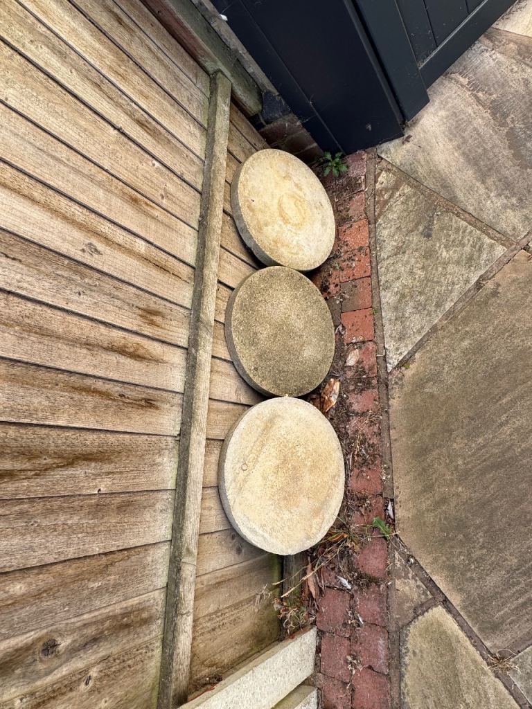 Round Garden Stepping Stones - Good Condition