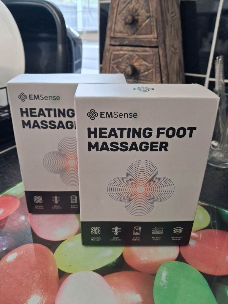 TWO HEATING FOOT MASSAGERS