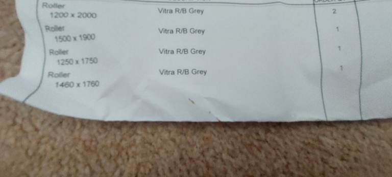 Grey roller blinds