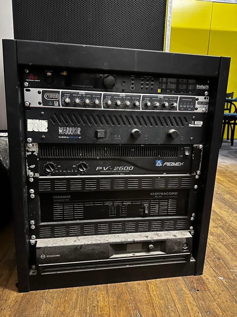 Complete Professional PA Amplifier Rack – Dynacord / Peavey / dbx / Cloud