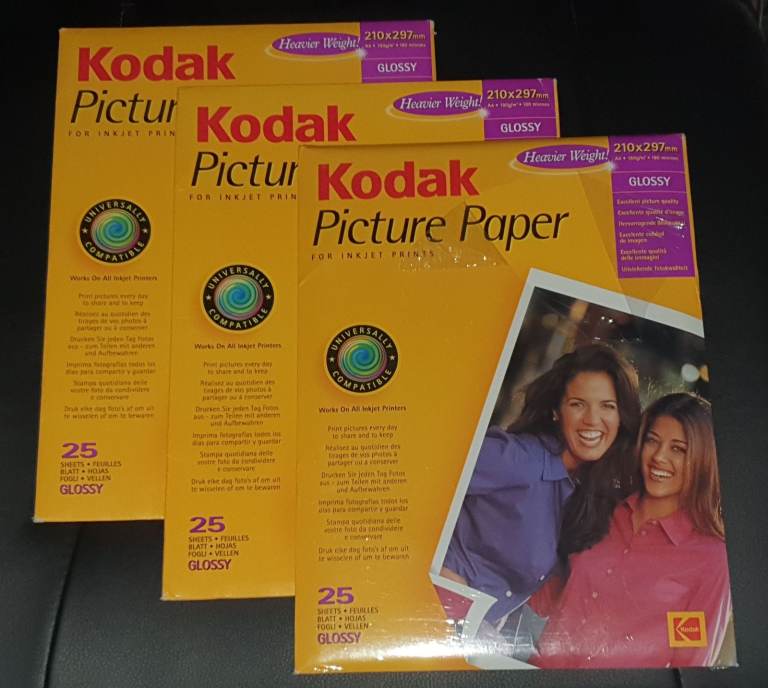KODAK Picture Paper Inkjet Printer Glossy 56 Sheets A4 190g/m2 210x297mm