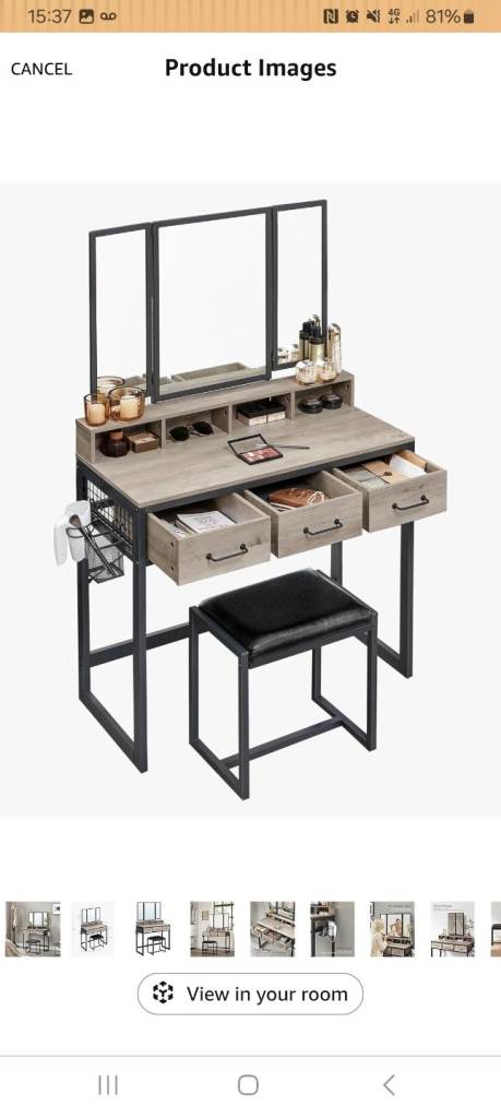 Vanity table dressing table