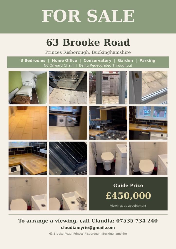 3/4 bedroom house for sale in Princes Risborough 