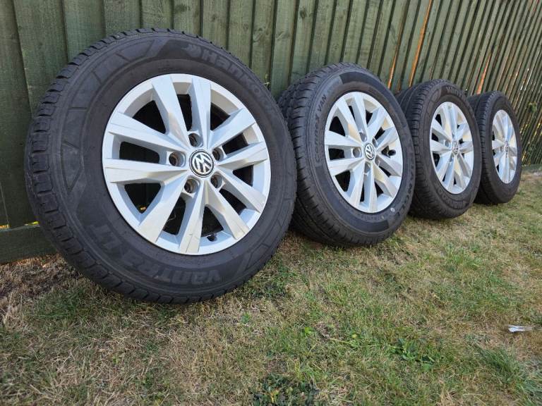 16"OEM VW T5, T6 ALLOY WHEELS PCD 5x120 in very good condition including tyres