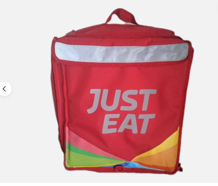 Just Eat Thermal Food Delivery Rucksack Backpack Bike Bag-Brand New &Large .