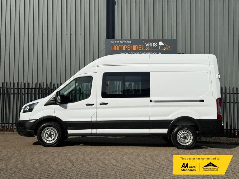 2021 Ford Transit 2.0 350 EcoBlue Leader Crew Van Double Cab 6dr Diesel Manual RWD L3 H3 Euro Com...